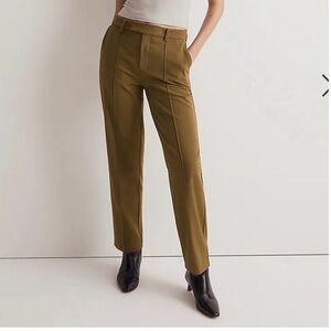 Madewell The Fairbanks Pant, size 2, Dark Olive